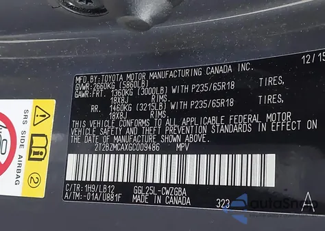 2016 Lexus Rx 350 z USA, uszkodzony, nr VIN 2T2BZMCAXGC009486